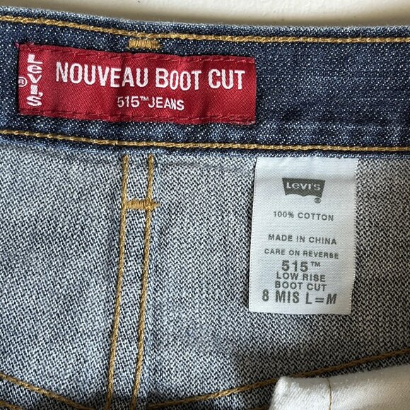 Levis 515 Nouveau Boot Cut Jeans Womens Size 8 Medium Wash Low Rise 5-pocket - Picture 3 of 9